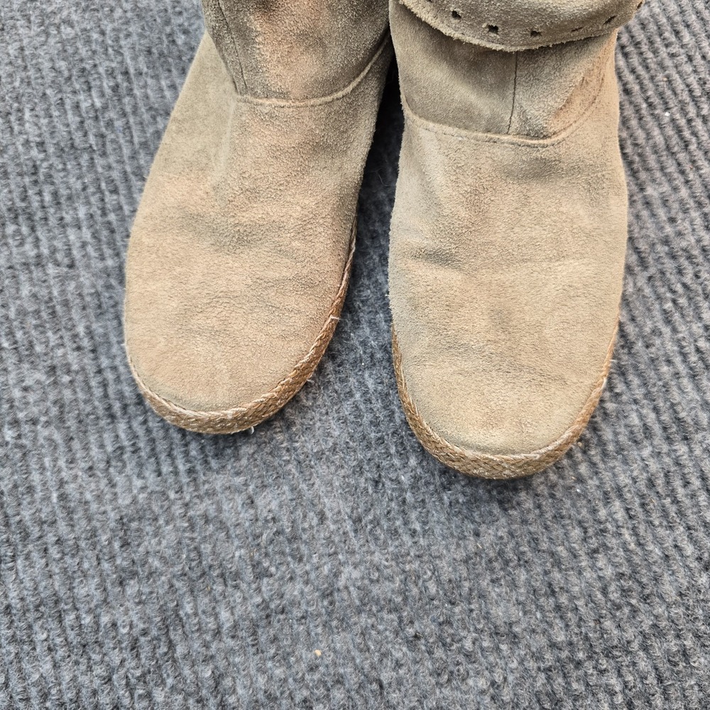 UGG Womens Size 8.5 M Brown‎ Suede Zip Ankle Fashion Boots Bootie - Picture 5 of 9